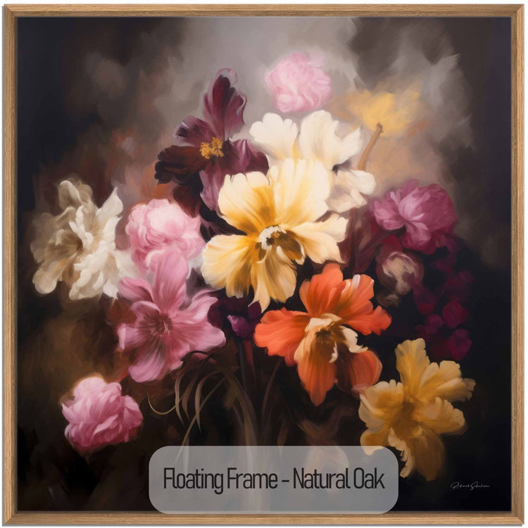 Botanical Collection | Symphony of Flowers | Enchanting Floral Art Print for Elegant Decor by Roderick Sebastiaan | NaturalOak_aa82c38e-8ce0-437e-afd7-d8625c82999b