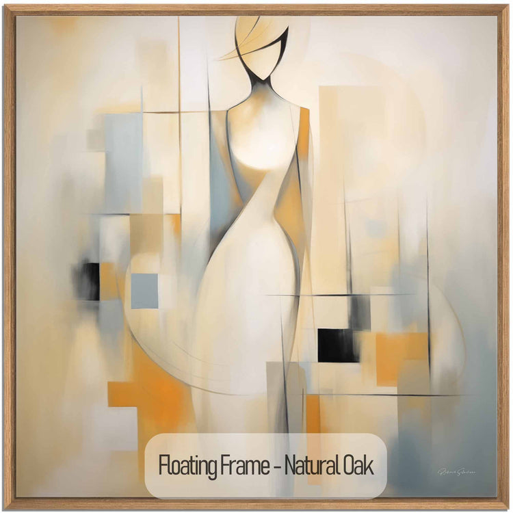 Surrealism Collection | Serenity in Cubism | Modern Abstract Cubist Figure Art Print by Roderick Sebastiaan | NaturalOak_af252a64-412a-4d76-860e-4dcb14d1567a