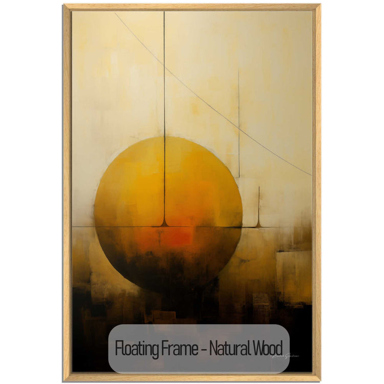 Abstract Collection | Solstitium Aeternum | Golden Celestial Body in Harmonious Abstraction by Roderick Sebastiaan | NaturalWood_57d89caf-ae03-4411-894a-5930f736c2e8