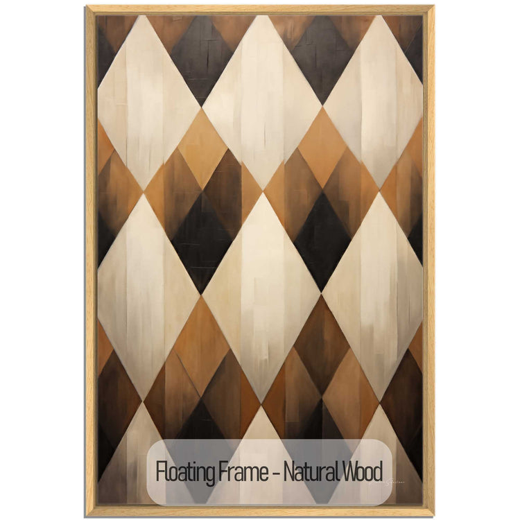 Geometry Collection | Espresso Diamond | Harmonic Pattern of Restful Earthen Tones by Roderick Sebastiaan | NaturalWood_60f9b414-a465-4b16-8744-d41c6cd44ac1