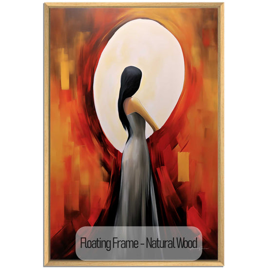 Feminine Collection | Turning Point | Abstract Embrace of Light and Shadow Artwork by Roderick Sebastiaan | NaturalWood_623417b9-b826-4afd-b3b7-829afc47857b