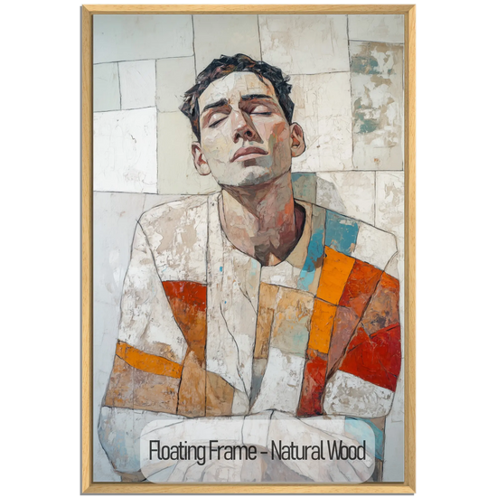 Male Collection | Layers of Thought | Thought-Provoking Abstract Male Portrait for Contemporary Decor by Roderick Sebastiaan | NaturalWood_aba8ffda-7221-45fa-b086-bf5c9b3e62e2