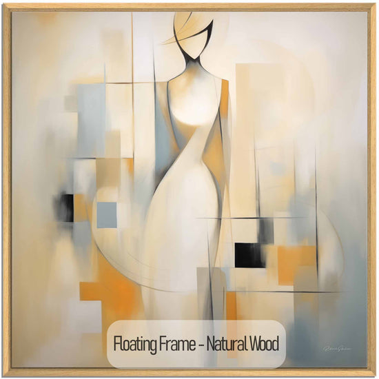 Surrealism Collection | Serenity in Cubism | Modern Abstract Cubist Figure Art Print by Roderick Sebastiaan | NaturalWood_b4121770-92b9-4a60-9759-7d951498b0d1