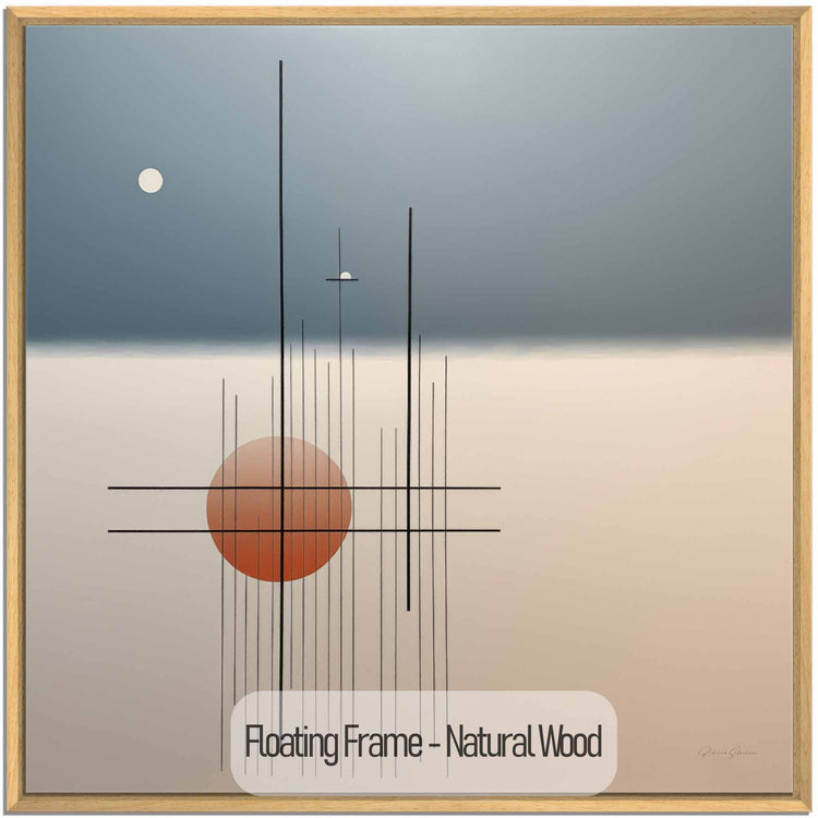 Minimalism Collection | Trinity | Minimalist Zen Spheres and Lines Abstract Art Print by Roderick Sebastiaan | NaturalWood_c3b72af7-a943-4643-a637-49f6f8f5df88