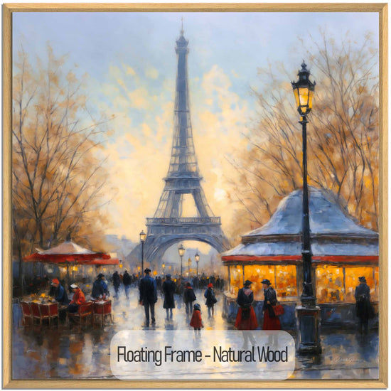 Geography Collection | Twilight in Paris | Romantic Impressionism of a Parisian Evening by Roderick Sebastiaan | NaturalWood_e2a1c622-c0fc-4d64-8758-18fa6869131d