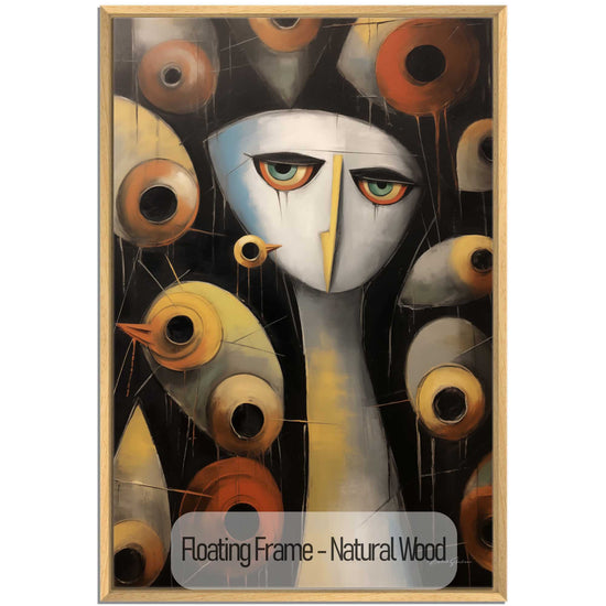 Abstract Collection | Enigmatic Watcher | Intriguing & Abstract Visual Story on Art Frame by Roderick Sebastiaan | NaturalWood_eb197ad2-fc99-4b84-80db-7c95380daee3