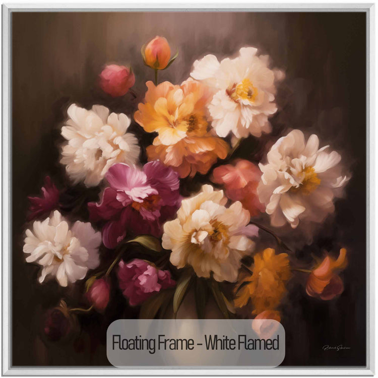 Botanical Collection | Velvet Floral Symphony | Impressionist Floral Elegance Artwork by Roderick Sebastiaan | White-Flamed_29c473e6-d20a-4200-a660-62ff2ed61643