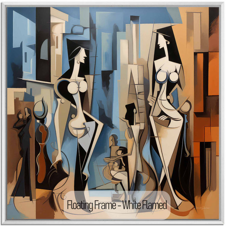 Surrealism Collection | Ville de Rêve No.2 | Cubist Imagination of Urban Elegance by Roderick Sebastiaan | White-Flamed_2bdd799f-711d-4a11-a7ff-a9bbe4cbd2e5