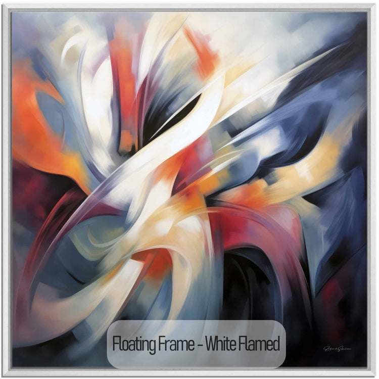 Abstract Collection | Colours of Passion | Passionate Warm Abstraction on Art cloth by Roderick Sebastiaan | White-Flamed_30efbcd5-d03e-4360-b0be-3784b228fcf0