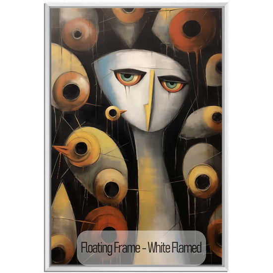 Abstract Collection | Enigmatic Watcher | Intriguing & Abstract Visual Story on Art Frame by Roderick Sebastiaan | White-Flamed_8281b4c7-4d0b-4758-a9b7-1045c1f7d9a8