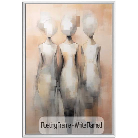 Feminine Collection | Fade to Unity | Contemporary Figures Blending into Unity Art Print by Roderick Sebastiaan | White-Flamed_866ead41-42f6-4468-9152-a51412a9b888