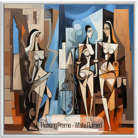 Surrealism Collection | Ville de Rêve No.3 | Cubism and Contrast in a Dream Metropolis by Roderick Sebastiaan | White-Flamed_c1dfa281-3e7b-4791-887d-14eff406cc35