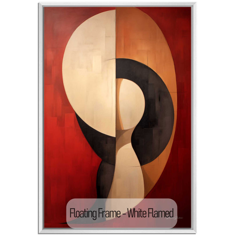 Abstract Collection | Crimson Dance | Fiery Red Abstract Dance on Modern Art Frame by Roderick Sebastiaan | White-Flamed_c7ce8edb-9dce-4c7f-83a9-f9451e7e6765