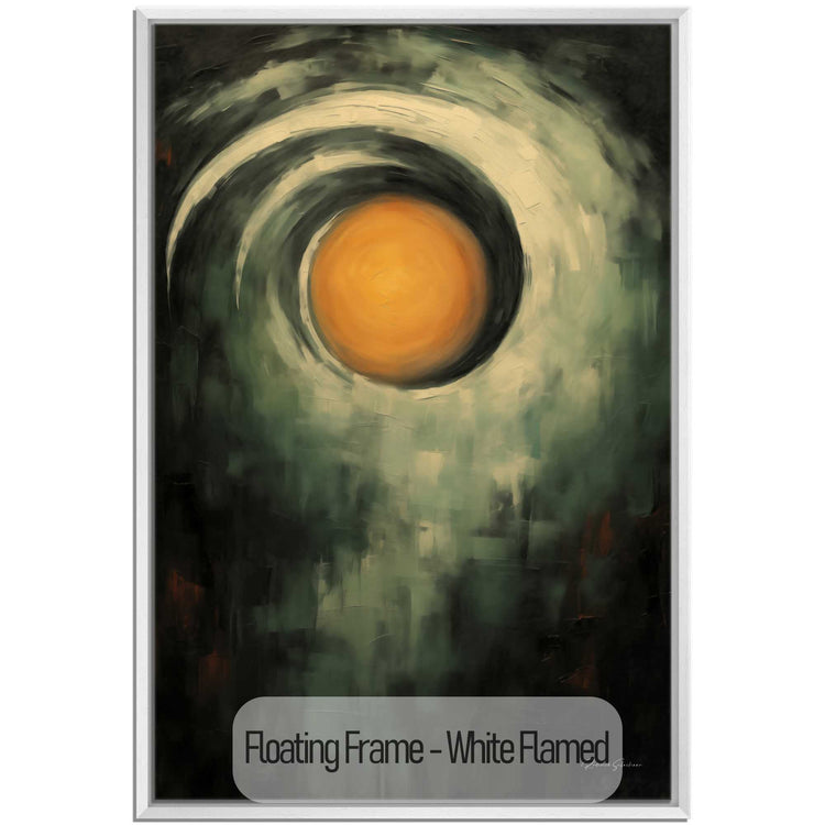 Abstract Collection | Mystic Solaris | Abstract Solar Mystery in Dark Hues Art Print by Roderick Sebastiaan | White-Flamed_ca7e4006-ca3f-42a3-af8c-853aaf6727e8