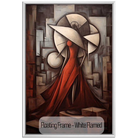 Feminine Collection | Scarlet Grace | Abstract Gracefulness and Passion in Fiery Shades on Art Cloth by Roderick Sebastiaan | White-Flamed_cc535f64-f377-456a-815c-d7724a98a2e5