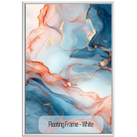 Abstract Collection | Lapis Lazuli | Mineral Veins of Gold and Azure Gemstone Art Print by Roderick Sebastiaan | White_139b2679-ba49-4d4c-b239-f5682903c5ec