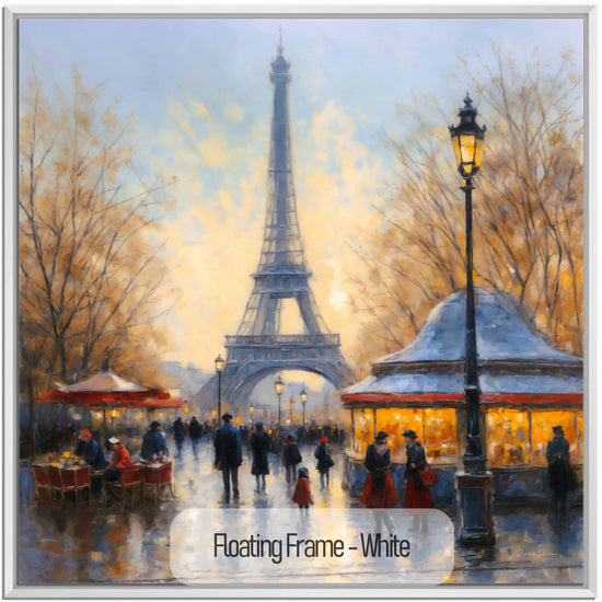 Geography Collection | Twilight in Paris | Romantic Impressionism of a Parisian Evening by Roderick Sebastiaan | White_6357295d-2b42-4826-b949-0edab4410373