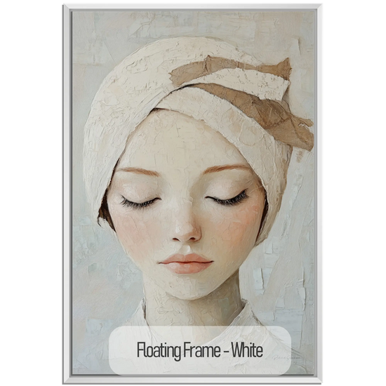 Feminine Collection | Glimpse of Grace | Minimalist Feminine Portrait for Tranquil Spaces by Roderick Sebastiaan | White_69ab8336-35eb-4dcd-93a6-9364ad298d23