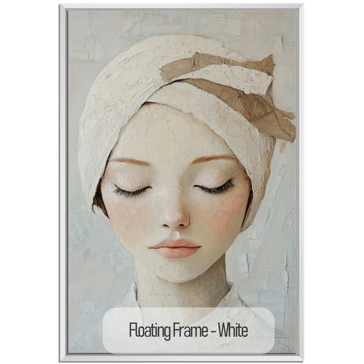 Feminine Collection | Glimpse of Grace | Minimalist Feminine Portrait for Tranquil Spaces by Roderick Sebastiaan | White_69ab8336-35eb-4dcd-93a6-9364ad298d23