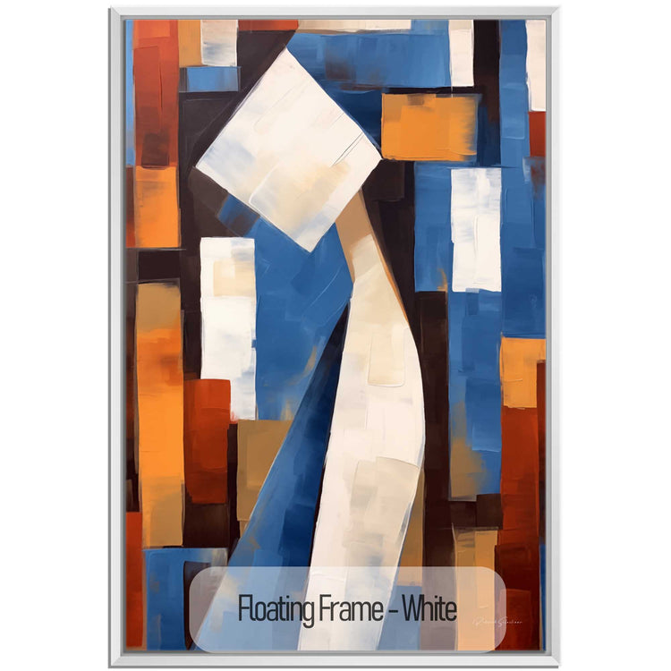 Abstract Collection | Cerulean Introspection | Contemporary Abstract Atmosphere in Art Print by Roderick Sebastiaan | White_97f50ef9-72f2-47b0-882c-a0c361da37bf