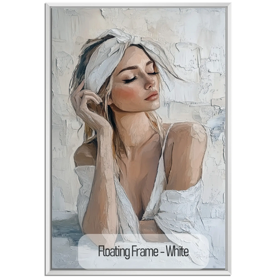 Feminine Collection | Refined Serenity | Elegant Female Portrait Art Print for Tranquil Spaces by Roderick Sebastiaan | White_9821191f-70f2-4967-a61f-bdc7b009cad7