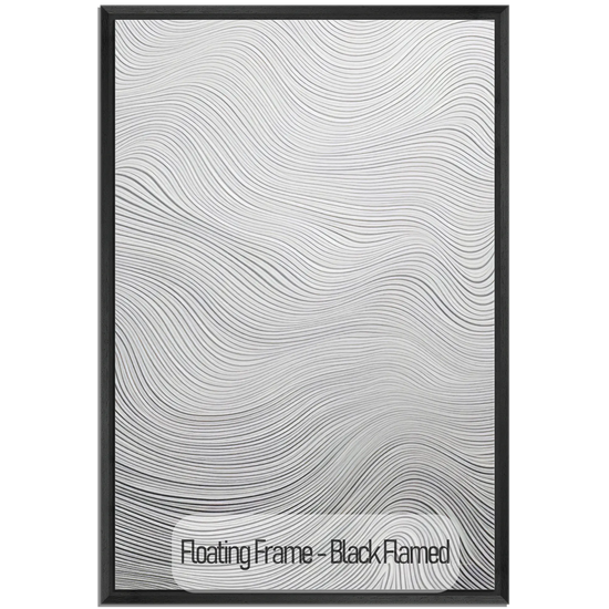 Minimalism Collection | Deserto d'Avorio | Soothing Zen Waves in Abstract Minimalism by Roderick Sebastiaan | WoodenFloaterFrame-Black-Flamed_17bf9667-2601-4ca1-b14b-6fd5b6c2e32f