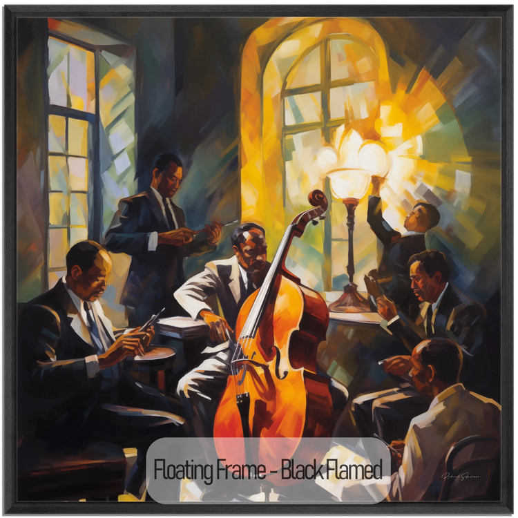 The Soul of Bourbon Street | Lively Warm Jazz Evening in Art Frame