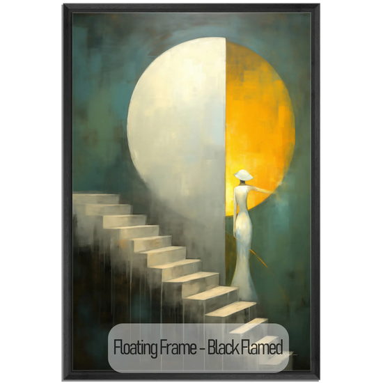 Abstract Collection | Celestial Passage | Journey through Celestial Spheres & Duality by Roderick Sebastiaan | WoodenFloaterFrame-Black-Flamed_a71f7dcd-60c1-4f6d-b708-f254b491130c