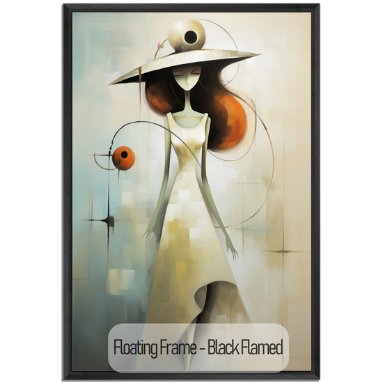 Feminine Collection | Fashion Fantasia | Artistic Graceful Elegance in a Surreal Style by Roderick Sebastiaan | WoodenFloaterFrame-Black-Flamed_b20fe95a-9df9-4b4f-982d-c72c33baa7ae