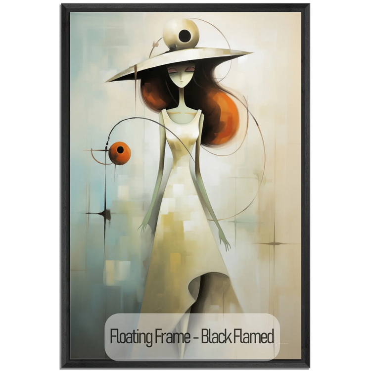 Feminine Collection | Fashion Fantasia | Artistic Graceful Elegance in a Surreal Style by Roderick Sebastiaan | WoodenFloaterFrame-Black-Flamed_b20fe95a-9df9-4b4f-982d-c72c33baa7ae