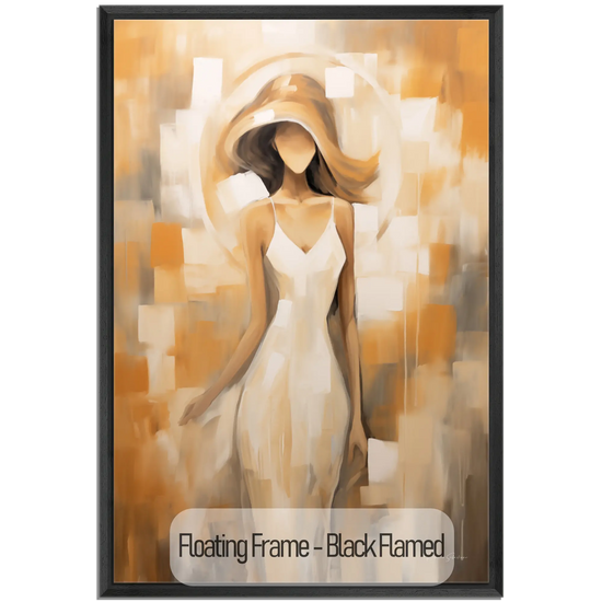 Feminine Collection | Ethereal Beauty | Fluid Elegance and Serenity in Soft Pastel Shades by Roderick Sebastiaan | WoodenFloaterFrame-Black-Flamed_d9d52d0f-7417-488e-aceb-9381f090946d