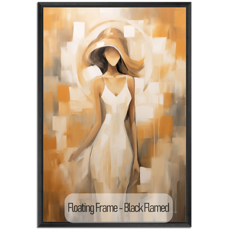 Feminine Collection | Ethereal Beauty | Fluid Elegance and Serenity in Soft Pastel Shades by Roderick Sebastiaan | WoodenFloaterFrame-Black-Flamed_d9d52d0f-7417-488e-aceb-9381f090946d