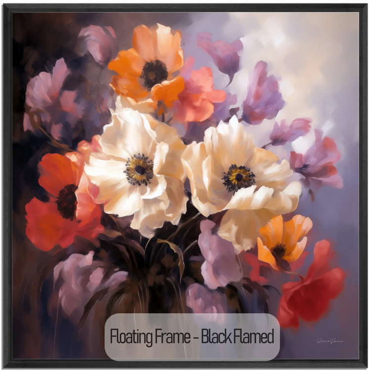 Wildflowers in Bloom | Vibrant Flowering of Field Flowers on Art Frame