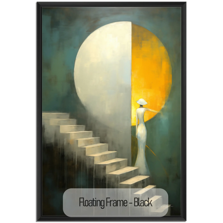 Abstract Collection | Celestial Passage | Journey through Celestial Spheres & Duality by Roderick Sebastiaan | WoodenFloaterFrame-Black_5d7e2629-0280-4d79-b41f-0ca5b06936e8