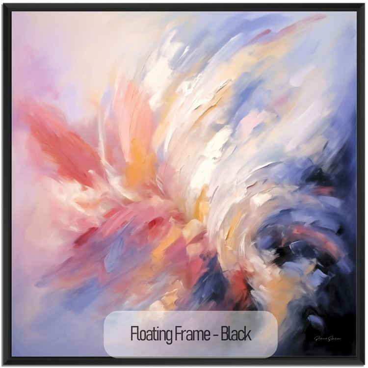 Abstract Collection | Forces of Nature | Dynamic Abstract Movement & Emotion by Roderick Sebastiaan | WoodenFloaterFrame-Black_8e28f329-1c48-4584-b5ff-ba26dc413a5e