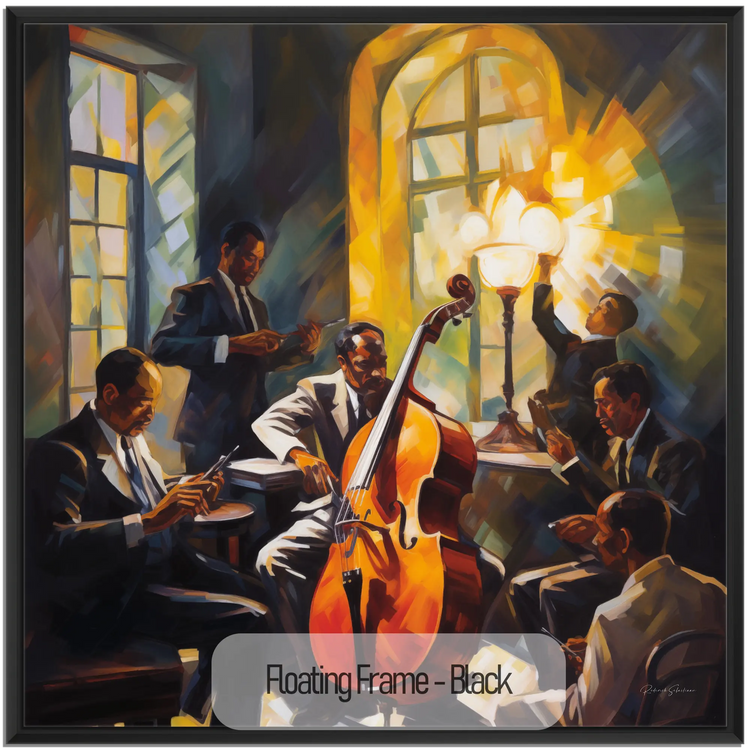 The Soul of Bourbon Street | Lively Warm Jazz Evening in Art Frame