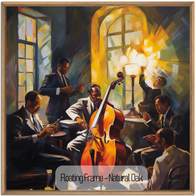 The Soul of Bourbon Street | Lively Warm Jazz Evening in Art Frame