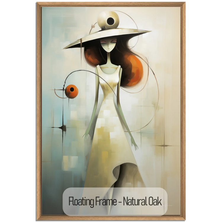 Feminine Collection | Fashion Fantasia | Artistic Graceful Elegance in a Surreal Style by Roderick Sebastiaan | WoodenFloaterFrame-NaturalOak_88464914-7adb-4ca7-bb66-7e54d04e0ed3