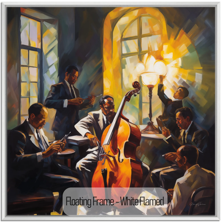 The Soul of Bourbon Street | Lively Warm Jazz Evening in Art Frame