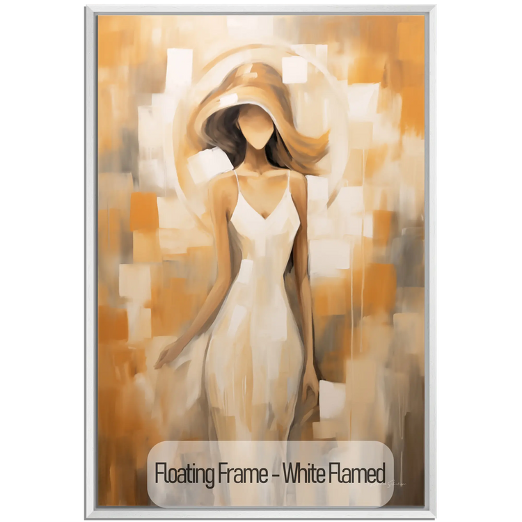 Feminine Collection | Ethereal Beauty | Fluid Elegance and Serenity in Soft Pastel Shades by Roderick Sebastiaan | WoodenFloaterFrame-White-Flamed_52fcd08a-961b-4903-9197-05679596f125