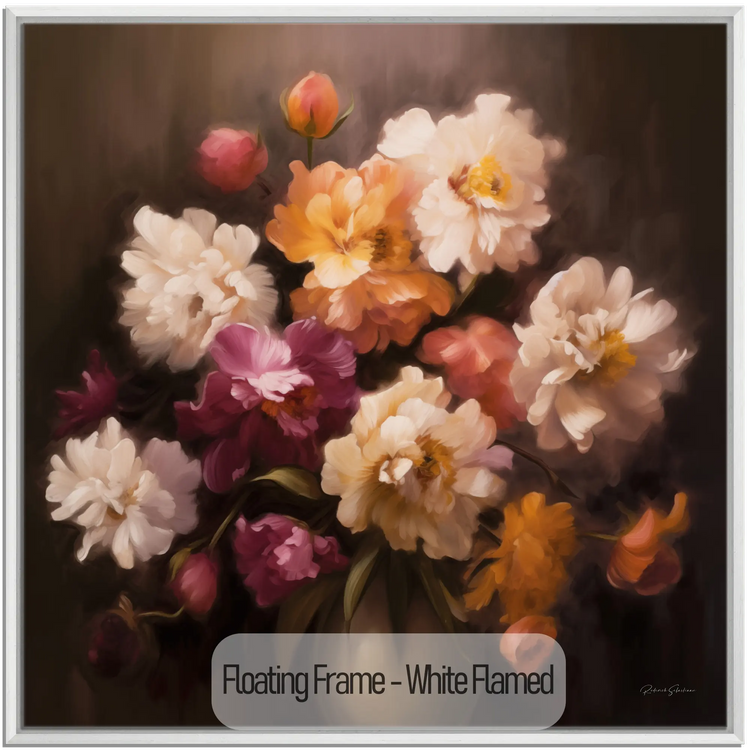 Velvet Floral Symphony | Impressionist Floral Elegance Artwork