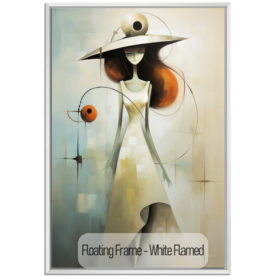 Feminine Collection | Fashion Fantasia | Artistic Graceful Elegance in a Surreal Style by Roderick Sebastiaan | WoodenFloaterFrame-White-Flamed_df0c8eb6-b8d5-45f5-9f8d-df5ad6479c78