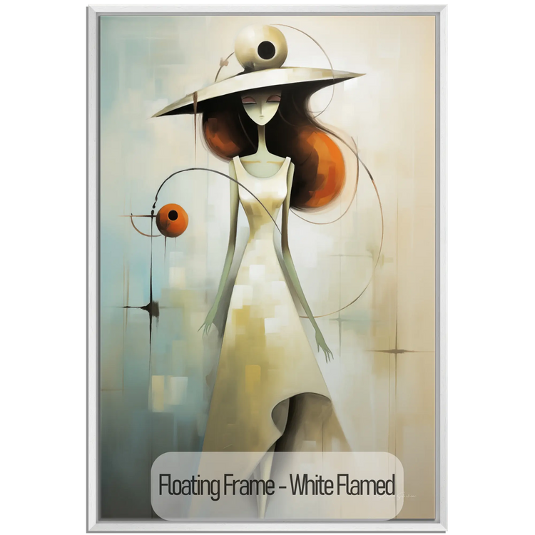 Feminine Collection | Fashion Fantasia | Artistic Graceful Elegance in a Surreal Style by Roderick Sebastiaan | WoodenFloaterFrame-White-Flamed_df0c8eb6-b8d5-45f5-9f8d-df5ad6479c78