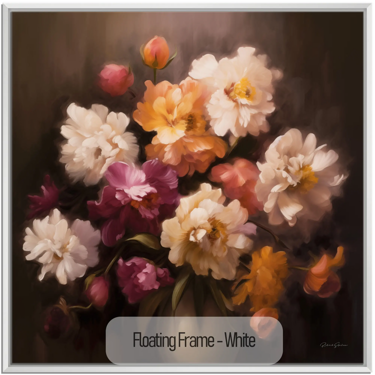 Velvet Floral Symphony | Impressionist Floral Elegance Artwork