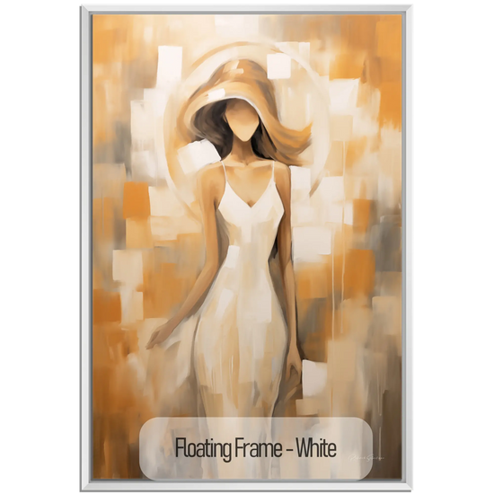 Feminine Collection | Ethereal Beauty | Fluid Elegance and Serenity in Soft Pastel Shades by Roderick Sebastiaan | WoodenFloaterFrame-White_9fff2678-2d12-4550-9473-3dd5282fba48