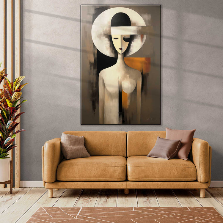 Abstract Collection | A Clockwork Orange | Modern Portrait Abstraction and Ode to Film by Roderick Sebastiaan | Zone-AClockworkOrangelarge-bright-living-room-2x3-1-Panel