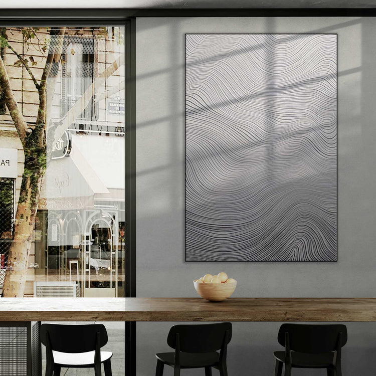 Minimalism Collection | Deserto d'Avorio | Soothing Zen Waves in Abstract Minimalism by Roderick Sebastiaan | Zone-Desertod_Avoriocity-cafe-with-window-views