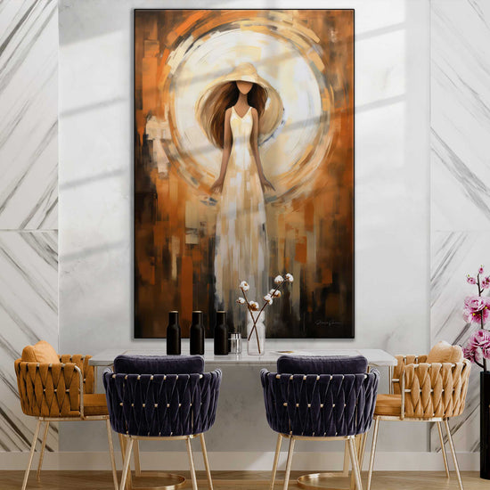 Feminine Collection | Lune de Beauté | Abstract Nocturnal Female Elegance in Moonlight by Roderick Sebastiaan | Zone-LunedeBeautestylish-dining-room-2x3-1-Panel