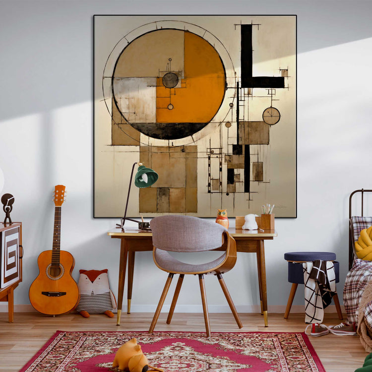 Geometry Collection | Scheme of Life | Ludic Geometric Abstraction of Everyday Existence by Roderick Sebastiaan | Zone-SchemeofLifethe-busy-bedroom