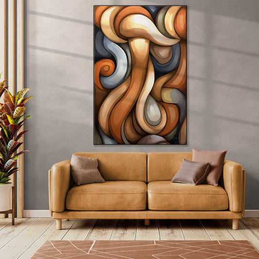 Abstract Collection | The Dreamweaver | Surreal Waves and Curves on Art Frame by Roderick Sebastiaan | Zone-TheDreamweaverlarge-bright-living-room-2x3-1-Panel